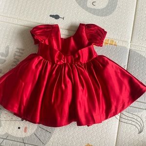 Janie and Jack red dress toddler girl. Size 12-18M